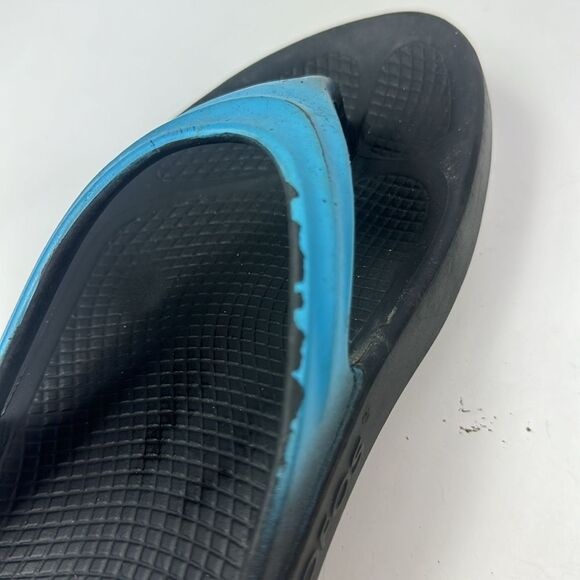 Oofos Oolala Luse Black/Blue Women's Sandals - Picture 13 of 15